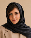 روسری ژکاراد مشکی طرح لویی ویتون