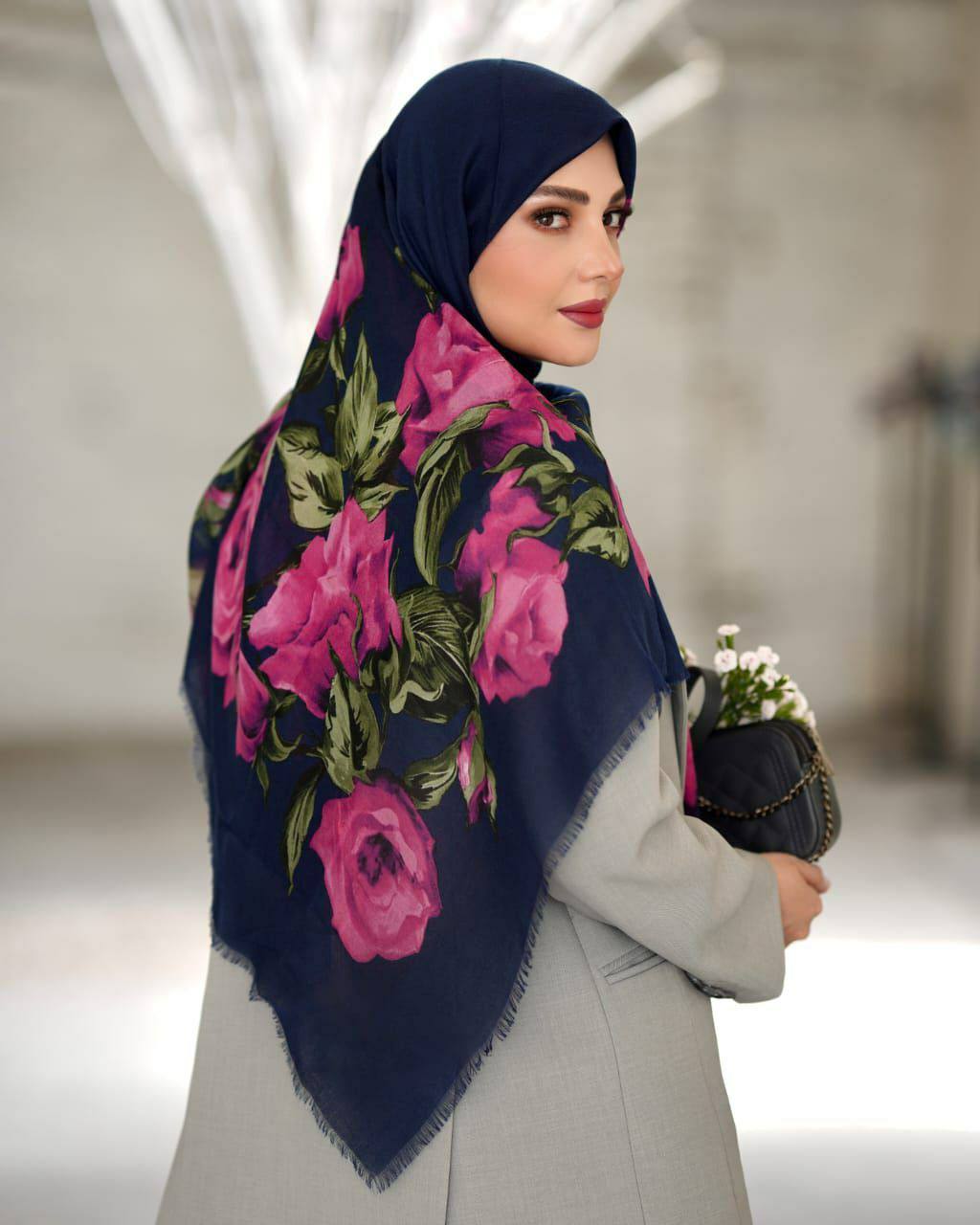 روسری نخ مودال وارداتی قواره ۱۴۰