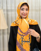 روسری ابریشم ژاکارد قواره ۱۴۰